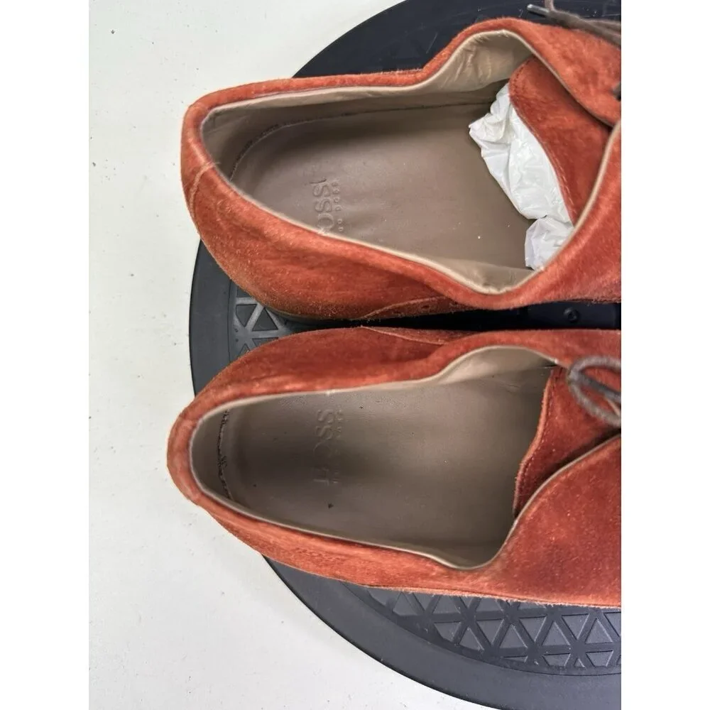 Hugo Boss Oxford Derby Wingtip Suede Shoe Size 7 Orange